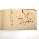 Charming 19th C. Japanese School Child's Semamori Embroidery Practice Booklet