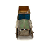 Antique Tin Toy Truck in Best Original Blue, Green (and Yellow) Paint