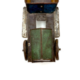 Antique Tin Toy Truck in Best Original Blue, Green (and Yellow) Paint