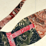 Diver in Flight, Vintage Stamp Art Collage