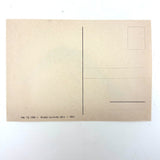 Diver in Flight, Vintage Stamp Art Collage