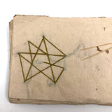 Charming 19th C. Japanese School Child's Semamori Embroidery Practice Booklet