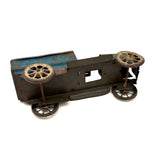 Antique Tin Toy Truck in Best Original Blue, Green (and Yellow) Paint