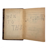 How to Talk (Or Primary Lessons in the English Language), 1882, With Excellent Endpapers and Energetic Hand-coloring