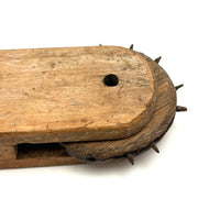 Wonderful Old Homemade Mast Scoring Tool from Maine