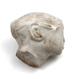 Soulful, Beautiful Marble Carved Woman's Head with Bun