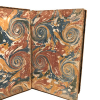 L'Odyssee d'Homere, 1785, French Secret Compartment Book Box with Gorgeous Marbled Paper