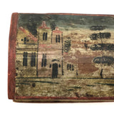 Beautiful 19th C. Folk Art Painted Miniature Dome Top Chest