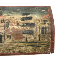 Beautiful 19th C. Folk Art Painted Miniature Dome Top Chest