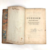 L'Odyssee d'Homere, 1785, French Secret Compartment Book Box with Gorgeous Marbled Paper