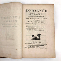 L'Odyssee d'Homere, 1785, French Secret Compartment Book Box with Gorgeous Marbled Paper
