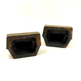 Nostalgia Inducing 1980s Golden Cast Metal Computer Bookends