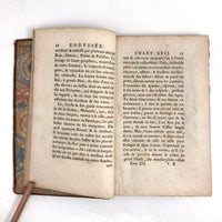 L'Odyssee d'Homere, 1785, French Secret Compartment Book Box with Gorgeous Marbled Paper