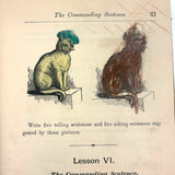 How to Talk (Or Primary Lessons in the English Language), 1882, With Excellent Endpapers and Energetic Hand-coloring