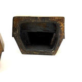 Nostalgia Inducing 1980s Golden Cast Metal Computer Bookends