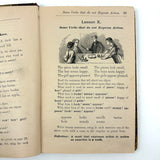 How to Talk (Or Primary Lessons in the English Language), 1882, With Excellent Endpapers and Energetic Hand-coloring