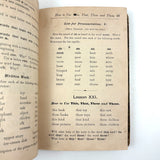 How to Talk (Or Primary Lessons in the English Language), 1882, With Excellent Endpapers and Energetic Hand-coloring