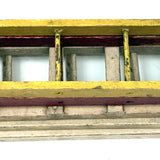 Set of Five Antique Schoenhut Circus Ladders, Red and Yellow and Whites