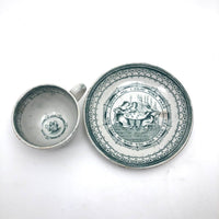 Ladies Be Free... c. 1850 Thomas Fell & Co. Child's Cup and Saucer