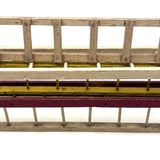 Set of Five Antique Schoenhut Circus Ladders, Red and Yellow and Whites