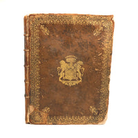 Roman History Vol. III, 1752, Huge French Secret Compartment Book Box with Gorgeous Marbled Endpapers