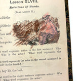 How to Talk (Or Primary Lessons in the English Language), 1882, With Excellent Endpapers and Energetic Hand-coloring