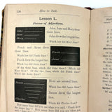 How to Talk (Or Primary Lessons in the English Language), 1882, With Excellent Endpapers and Energetic Hand-coloring