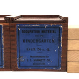 Pair of J.L. Hammett Co. Boston Early Froebel Gift #4 Kindergarten Blocks (Set of 2)