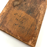 Freestanding Old Wooden Glove Mold with Especially Nice Form and Patina, Dated 1940