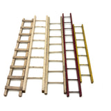 Set of Five Antique Schoenhut Circus Ladders, Red and Yellow and Whites