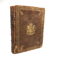 Roman History Vol. III, 1752, Huge French Secret Compartment Book Box with Gorgeous Marbled Endpapers