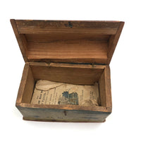 Beautiful 19th C. Folk Art Painted Miniature Dome Top Chest