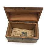 Beautiful 19th C. Folk Art Painted Miniature Dome Top Chest
