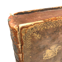 Roman History Vol. III, 1752, Huge French Secret Compartment Book Box with Gorgeous Marbled Endpapers