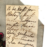 To Be Kept for Betsy...Antique Ribbon with Sequined, Metallic Thread Embroidered Stars