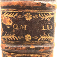 Roman History Vol. III, 1752, Huge French Secret Compartment Book Box with Gorgeous Marbled Endpapers