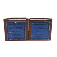 Pair of J.L. Hammett Co. Boston Early Froebel Gift #4 Kindergarten Blocks (Set of 2)