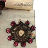 To Be Kept for Betsy...Antique Ribbon with Sequined, Metallic Thread Embroidered Stars