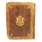 Roman History Vol. III, 1752, Huge French Secret Compartment Book Box with Gorgeous Marbled Endpapers