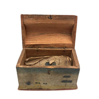 Beautiful 19th C. Folk Art Painted Miniature Dome Top Chest