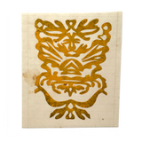 Lovely Earlier 19th Century PA German Mounted Cut Paper Design, Hand-painted Paper