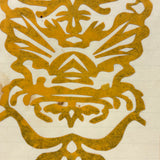 Lovely Earlier 19th Century PA German Mounted Cut Paper Design, Hand-painted Paper