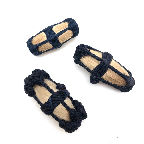 Unusual Victorian Hair Mourning Buttons