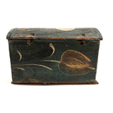 Early 19th C. Tulip Painted Minature Blanket Chest (Loss along Front Edge)