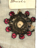 To Be Kept for Betsy...Antique Ribbon with Sequined, Metallic Thread Embroidered Stars