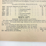 Milton Bradley Froebel Kindergarten Materials Catalog, 1896