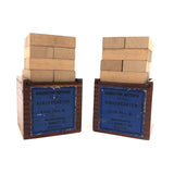 Pair of J.L. Hammett Co. Boston Early Froebel Gift #4 Kindergarten Blocks (Set of 2)