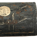 Early 19th C. Tulip Painted Minature Blanket Chest (Loss along Front Edge)