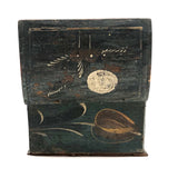 Early 19th C. Tulip Painted Minature Blanket Chest (Loss along Front Edge)