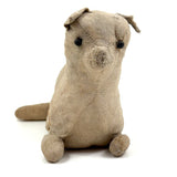 Well Loved, Very Sweet 19th Century Straw Stuffed Hand-sewn Cat